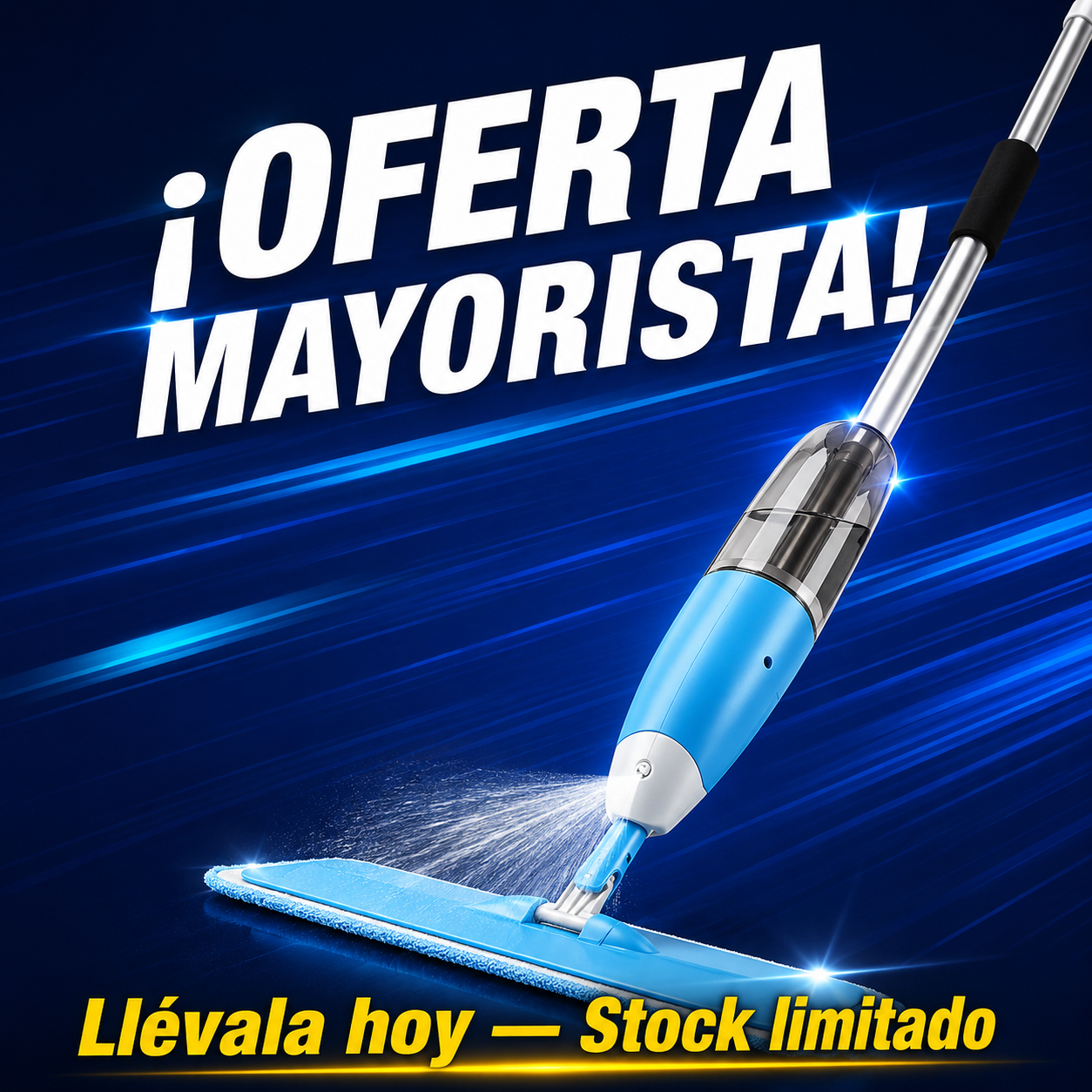 SprayMop Pro™ – Friega y Rocía en Un Solo Movimiento, Sin cubeta y Para Todo Tipo de Piso