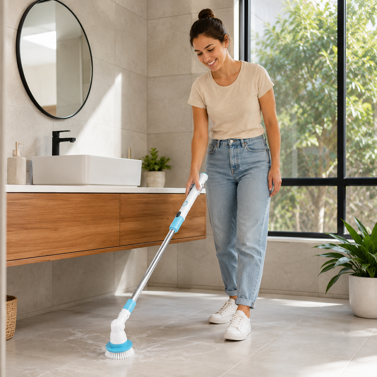 POWER Spin Elite™ – Potencia rotatoria inalámbrica para baños, cocinas y pisos impecables en minutos