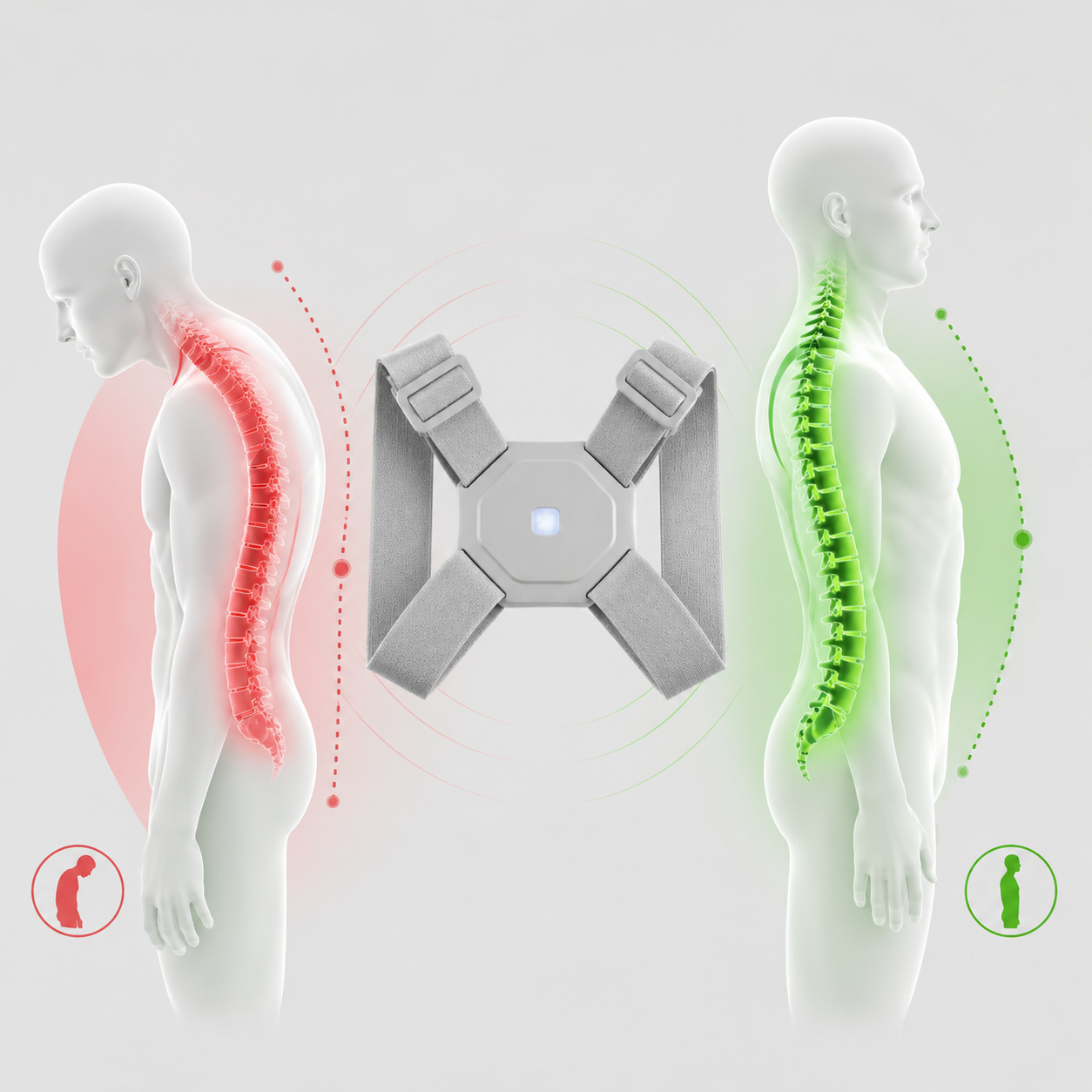 PosturePro™ – El corrector postural con sensor inteligente que reeduca tu espalda sin esfuerzo y sin dolor