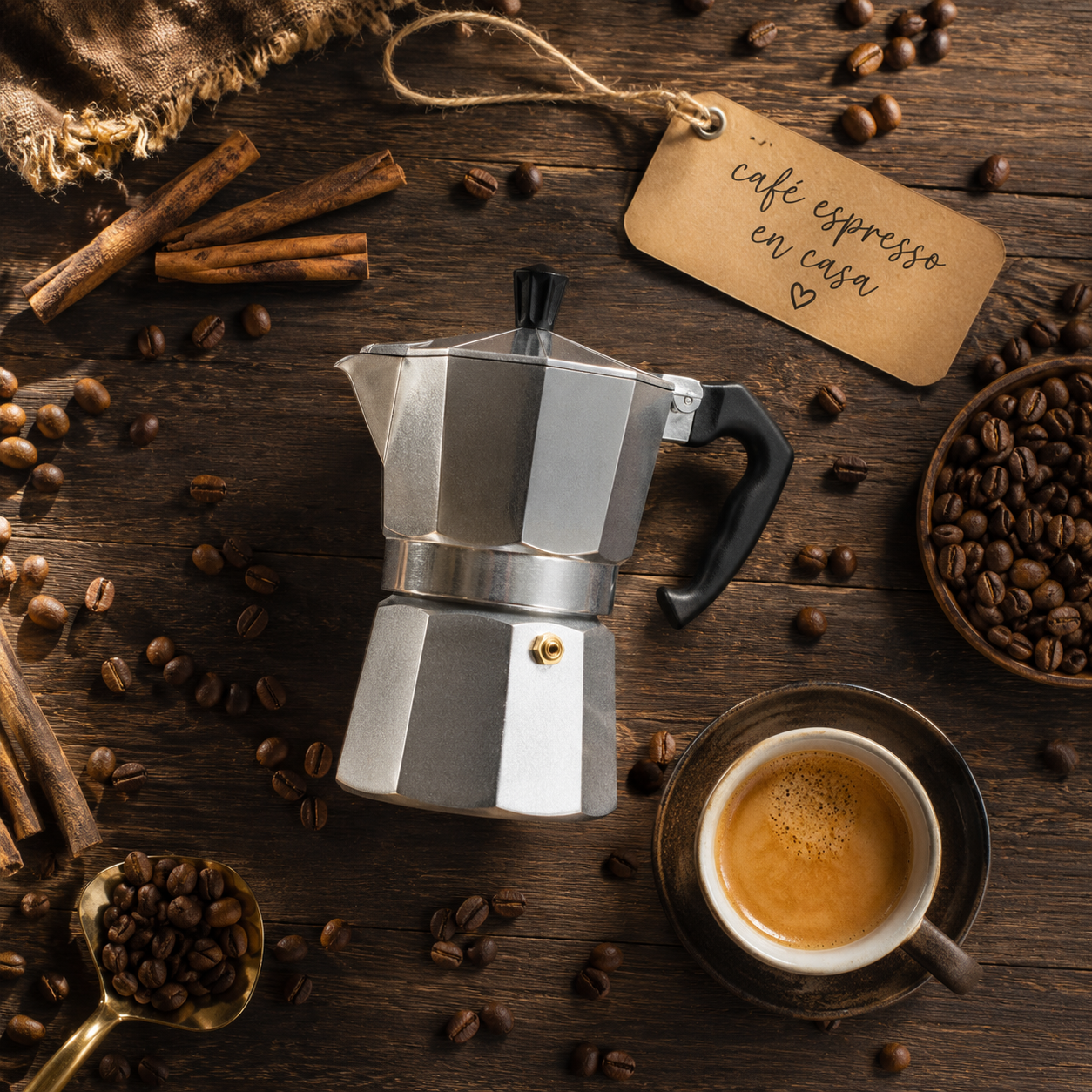 BrewMaster™ – Café espresso auténtico en casa, listo en minutos, sin máquina costosa