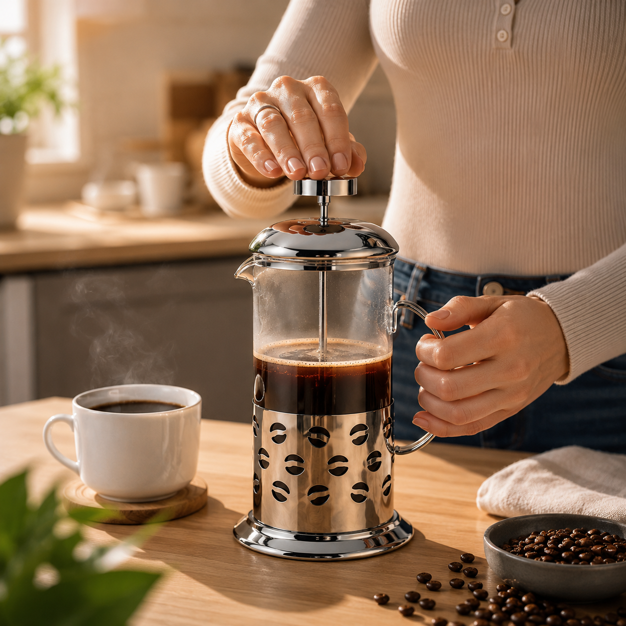 PressBrew™ – Café y té gourmet sin filtros, sin residuos y listo en segundos
