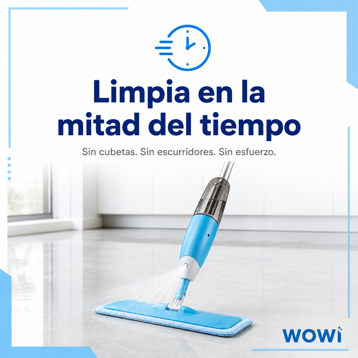 SprayMop Pro™ – Friega y Rocía en Un Solo Movimiento, Sin cubeta y Para Todo Tipo de Piso