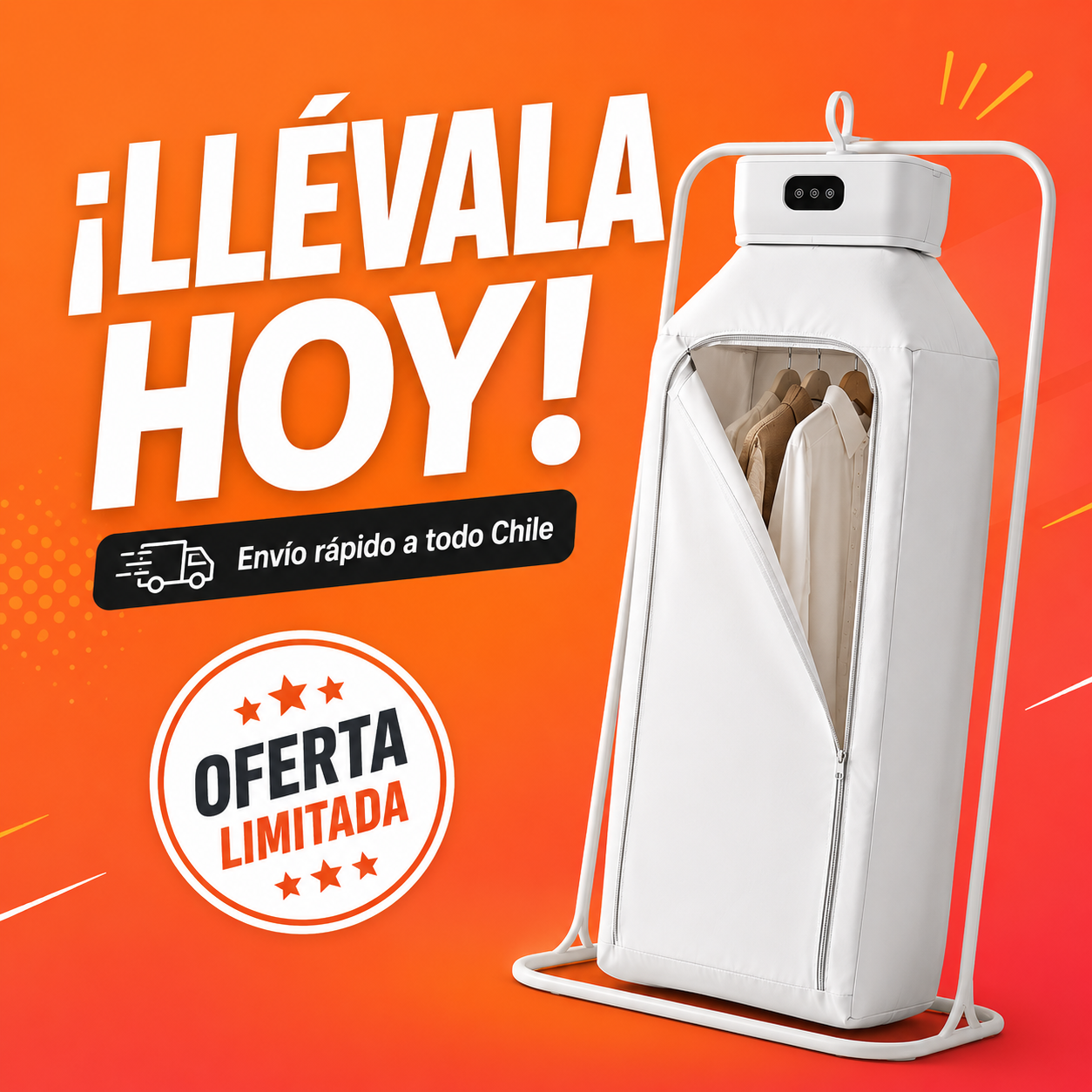 NomadDry™ – La secadora portátil que va donde tú vas: viajes, camping, hogar, sin instalación
