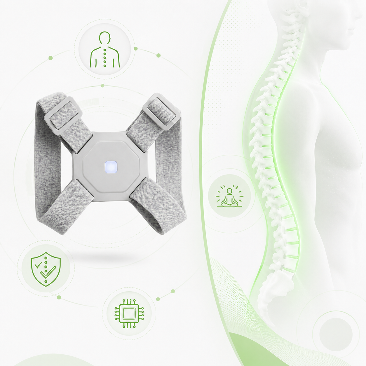 PosturePro™ – El corrector postural con sensor inteligente que reeduca tu espalda sin esfuerzo y sin dolor