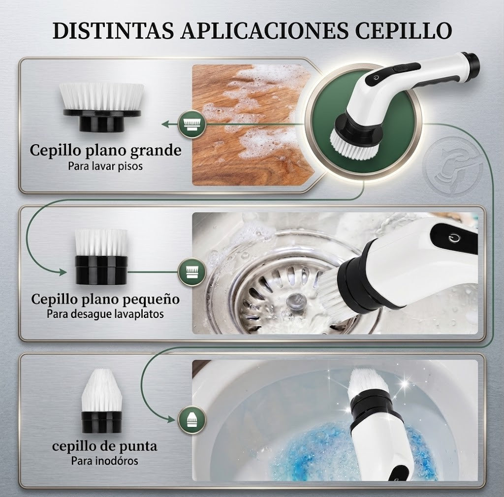 AquaSpin Elite™ – Potencia rotatoria inalámbrica para baños, cocinas y pisos impecables en minutos