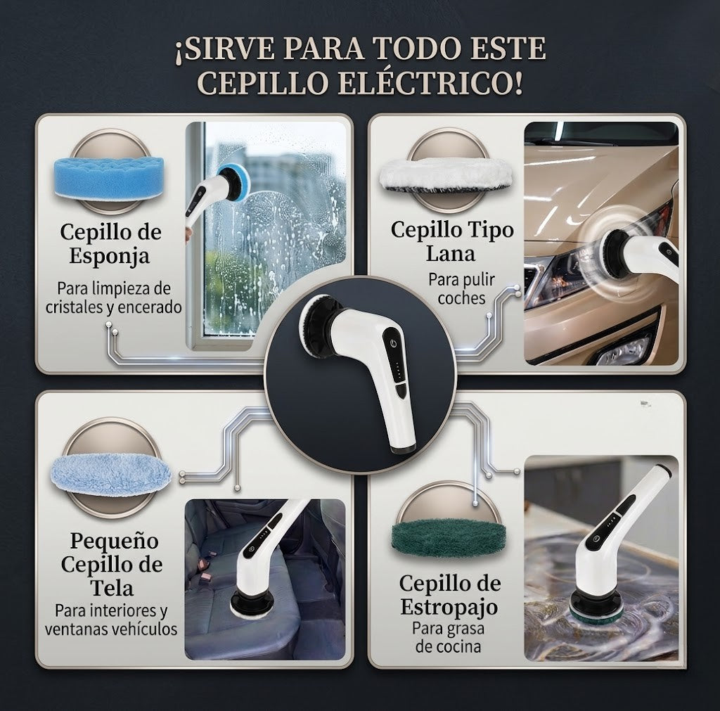 AquaSpin Elite™ – Potencia rotatoria inalámbrica para baños, cocinas y pisos impecables en minutos