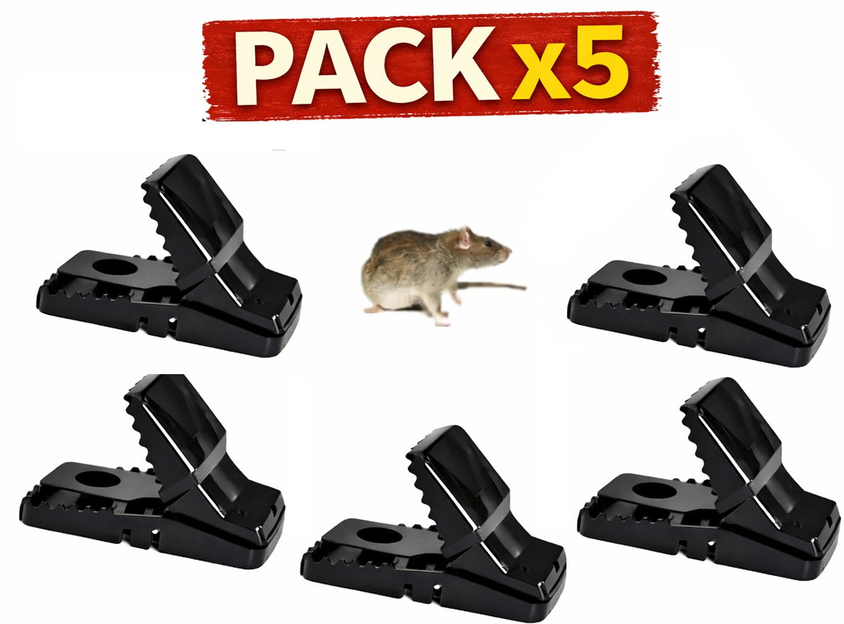 Pack 5 Trampas Para Ratones Efectiva Fácil Segura