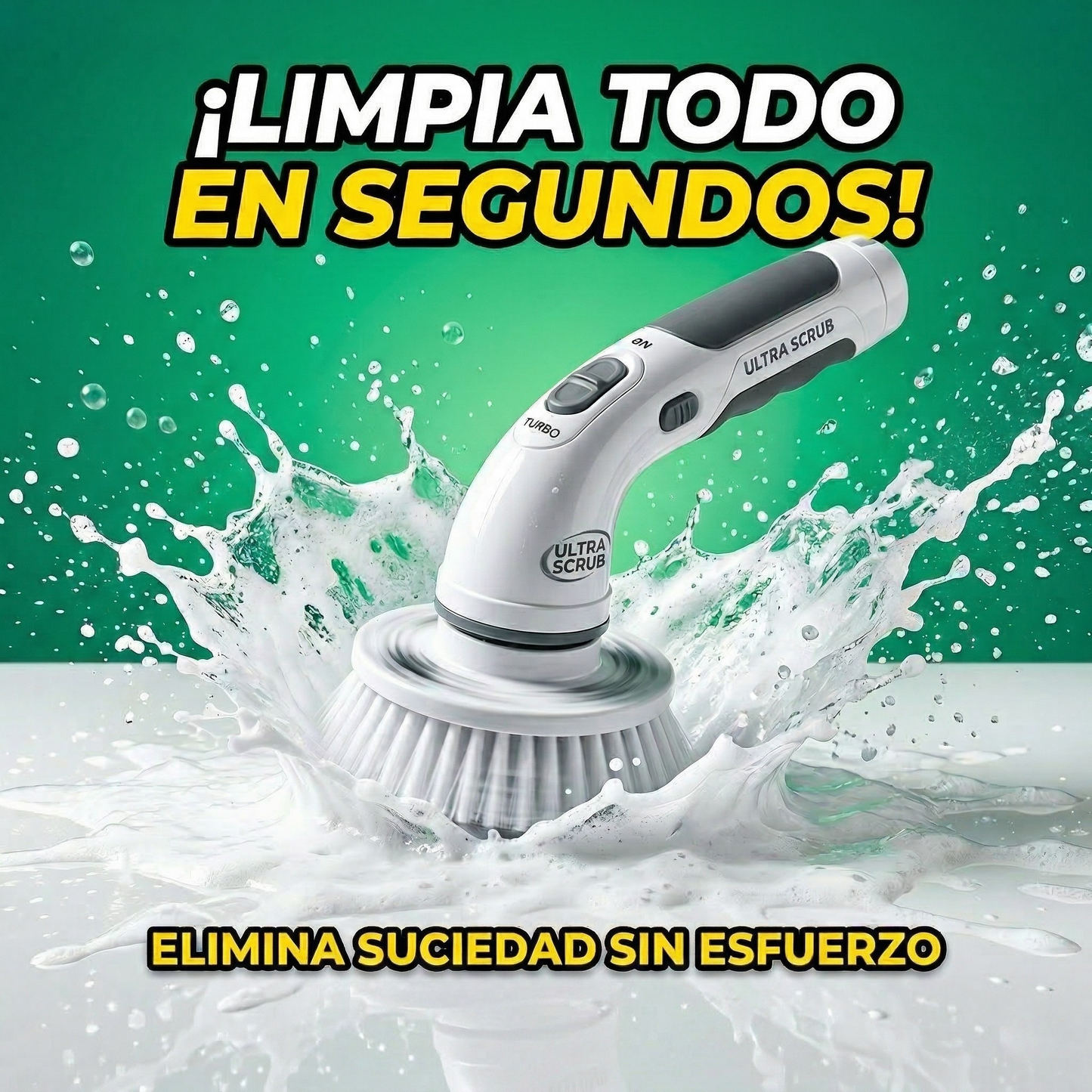 AquaSpin Elite™ – Potencia rotatoria inalámbrica para baños, cocinas y pisos impecables en minutos